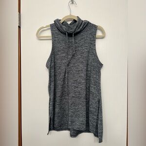Aerie Gray Sleeveless Cowl Neck Top